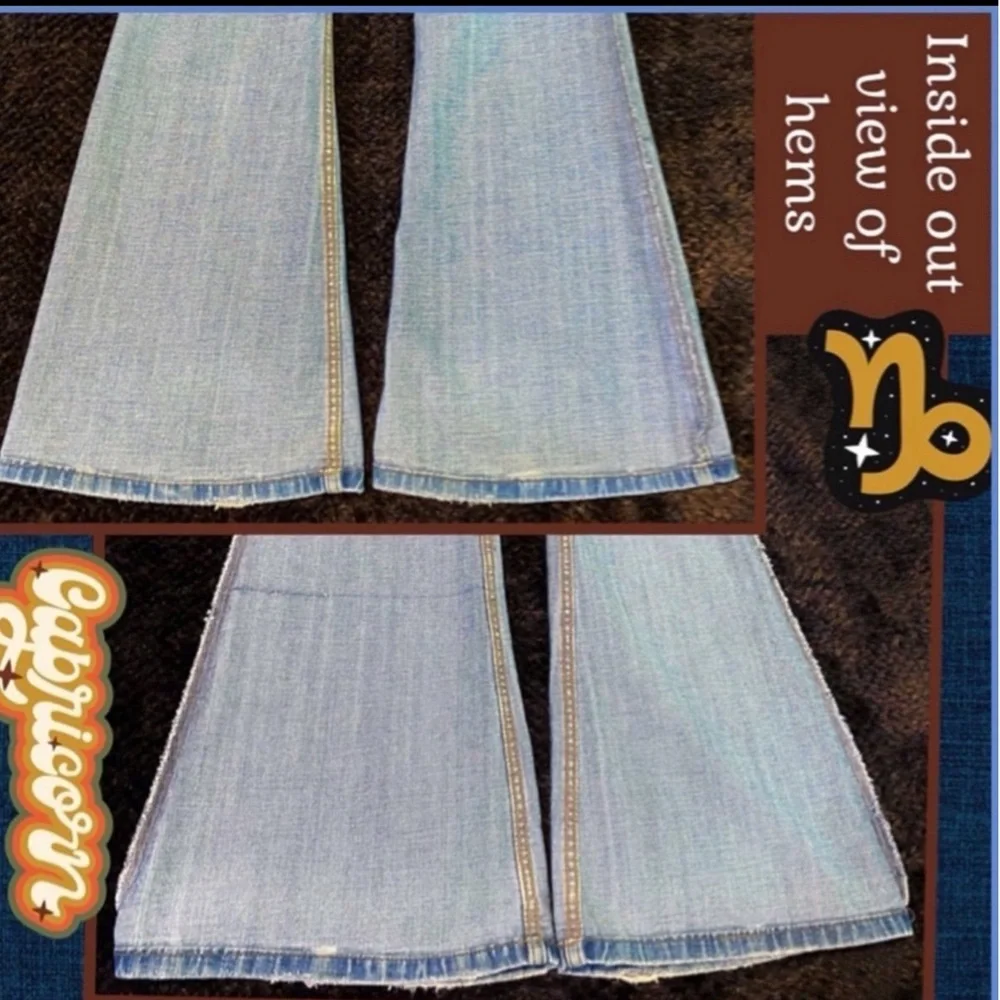 ⭐️SUPER RARE VINTAGE Y2K JUICY COUTURE ASTROLOGY ZODIAC CAPRICORN FLARE JEANS 29 - Picture 7 of 16